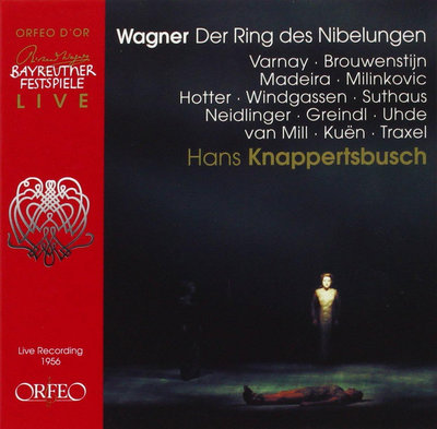 【二手良品】古典CD：克納貝茲布許（Hans Knappertsbusch）1956年拜魯特華格納《尼貝龍指環》全集（13CD）