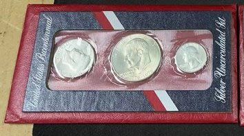 【華漢】美國銀幣 1776-1976  美國建國200年紀念銀幣  3枚一組 全新