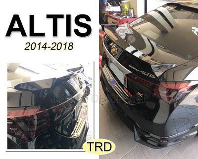 》傑暘國際車身部品《全新 ALTIS 14 15 16 17 18年 11代 11.5代 TRD 尾翼 擾流 含烤漆