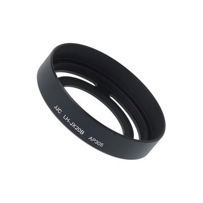 【傑米羅】JJC Fujifilm X10/X20/X30 金屬遮光罩+轉接環 LH-JX20B (黑色)