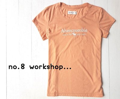 ☆【A&F女生館】☆【Abercrombie LOGO刺繡短袖T恤】☆【AFG002J3】(M)