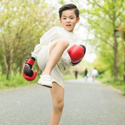 MaxxMMA兒童拳擊手套自由搏擊訓練拳套親子男女小孩散打手靶套裝~特價