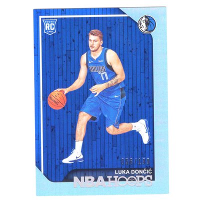 限量199張銀亮！(RC) 小牛一哥 Luka Doncic 正規NBA Hoops Silver Holo Rookie系列新人RC卡 2018-19