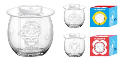 日本麥當勞 x 哆啦A夢南極大冒險-玻璃杯組（含杯蓋）附完整紙盒包裝~3個杯子+3個杯蓋，最後一組含運NT$777元