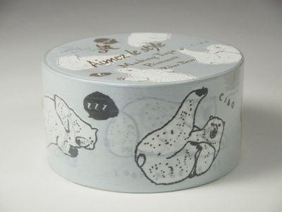 《現貨》Coco馬日本代購~ Aimez le style~ Polar Bear 北極熊 紙膠帶 和紙膠帶 貼紙