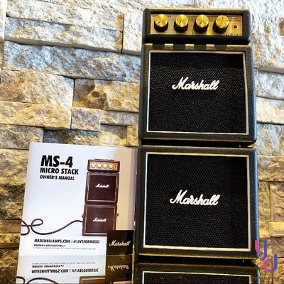 免運 贈導線/變壓器 Marshall MS-4 MS4 電 吉他 雙層 迷你 音箱 AMP 1瓦 可接 耳機