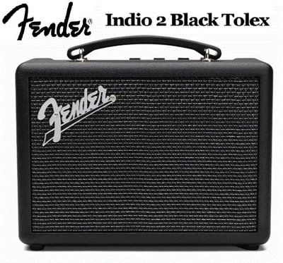 《現貨》黑色 台灣總代理公司貨【送監聽耳機】~新款 Fender Indio 2 可攜帶 充電 藍牙喇叭 視聽影訊