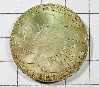 FD100 德國1972年 慕尼黑奧運 五輪銀幣