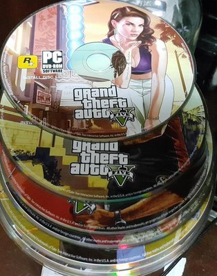 PC GAME_Grand Theft Auto V俠盜獵車手5--7片DVD--沒有附序號/2手