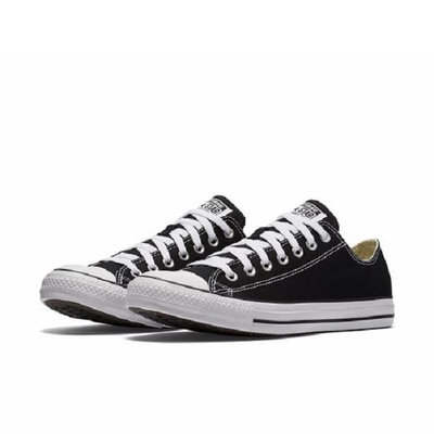 Converse Chuck Taylor All Star 男女基本款低筒黑帆布鞋 KAORACER M9166C