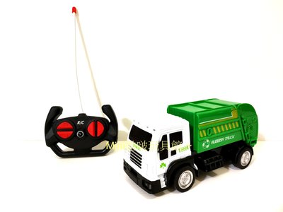 Mini酷啵玩具館~仿真造型無線遙控垃圾車~清潔車-遙控車~