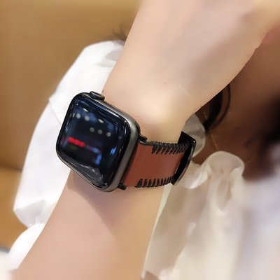 Apple Watch 5 4代 魚骨紋錶帶 蘋果手錶錶帶 iwatch3/2/1代 替換腕帶 44/42/38mm-337221106