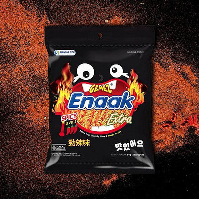 ENAAK 韓式小雞麵(勁辣味)增量袋裝28gx3包【小三美日】DS020596