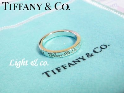 【Light &amp; co.】專櫃真品已送洗 Tiffany &amp; Co 925純銀 窄版 Notes 系列 Tiffany New York 戒指