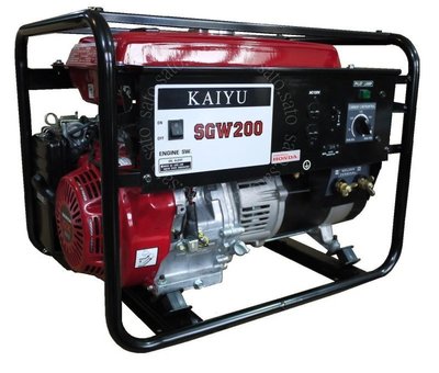 【花蓮源利】KAIYU 凱友 電焊機 發電機雙用 SGW200E HONDA本田引擎 附電池 電動啟動 /手拉式