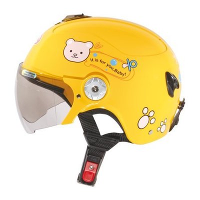 [小齊安全帽] 瑞獅 AS-108ME 黃色 兒童半罩安全帽