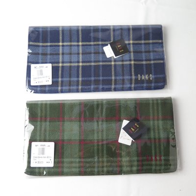 DAKS 英國 專櫃品牌 日本製 毛巾手帕 交換禮物 DAKSHANKIE10 大格紋
