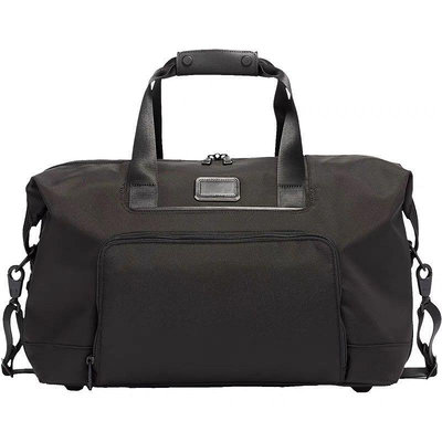 新款熱銷 TUMI 黑色 2203159D3  輕便旅行袋 加厚防水尼龍 手提 肩背 斜背 輕量 背面可插行李箱 多夾層 旅行袋 大容量 限時回饋