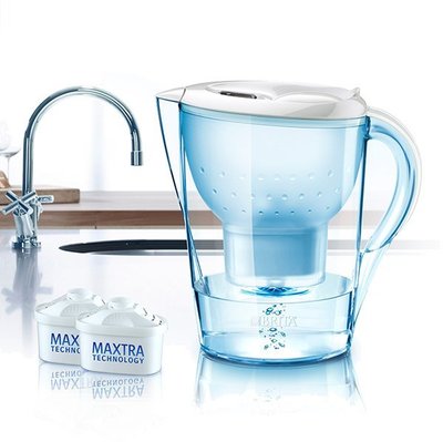 【清淨淨水店】德國BRITA Marella XL 馬利拉3.5L濾水壺(含2濾芯) 白色只賣1300元。