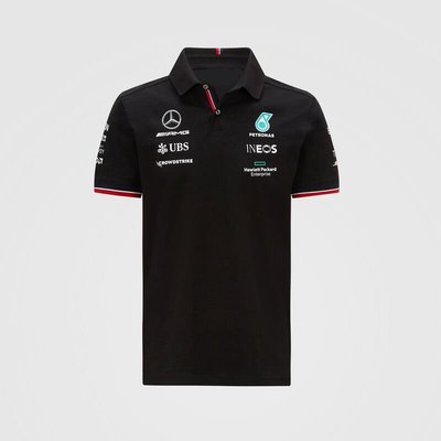 下殺-#梅賽德斯f1賽車服T恤POLO衫賓士AMG車隊男短袖工作服2021新款衣服