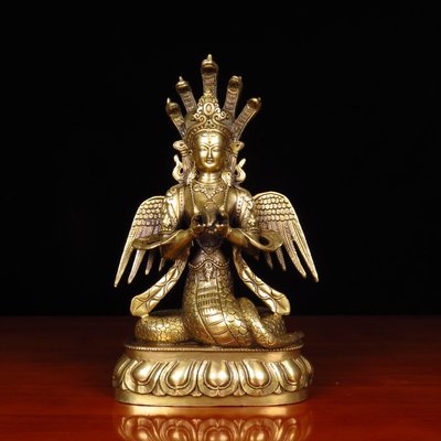 『華山堂』精緻 密宗藏傳佛教 鎏金佛 純銅 龍樹菩薩 精工 龍樹佛母佛像 擺件 女媧娘娘 神像 可開光