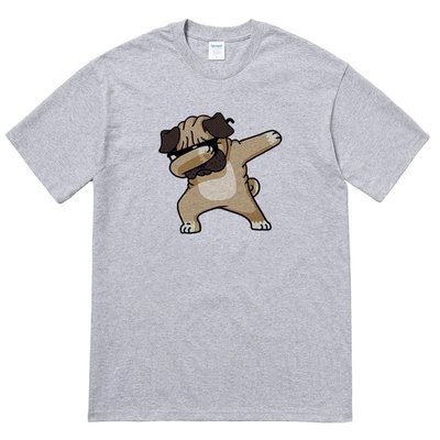 Pug Dabbing 短T恤 2色 Hip Hop 舞蹈 動作 嘻哈 超人 舞步 流行 現貨 亞版