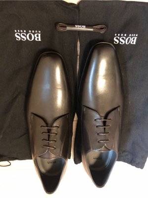 HUGO BOSS JP26.5號 US9號 EU42號 皮鞋 義大利製