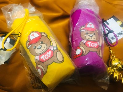 ☆現貨☆MOSCHINO Toy  泰迪熊logo 小熊吊飾 輕巧折疊傘