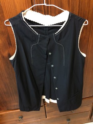 SHIATZY CHEN  夏姿  黑色圓領背心 高級時裝精品 女人 品味時尚
