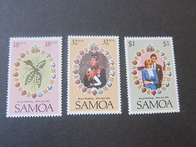【雲品10】薩摩Samoa 1981 Sc 558-60 set MH 庫號#B535 89072