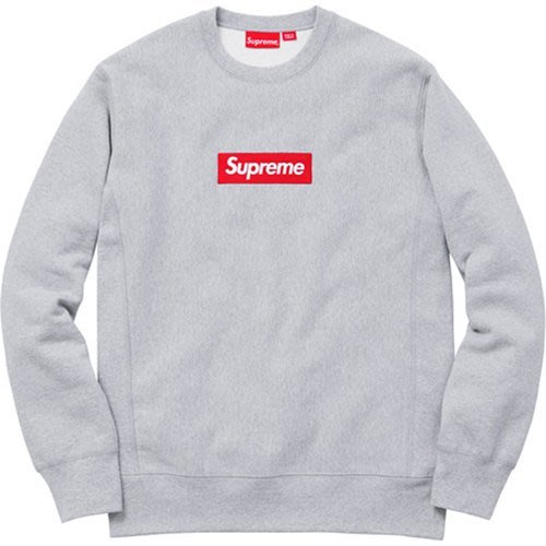 Supreme Box Logo Crewneck 長袖Tee 衛衣大學T 上衣男女黑白灰粉深藍