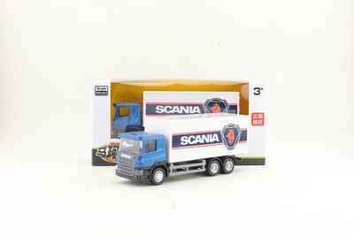 「車苑模型」裕豐 1:64合金工程車 斯堪尼亞貨櫃車貨車卡車兒童玩具汽車
