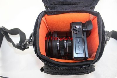索尼微單包 小號+肩帶+腰帶←規格相機腰包 適用Sony 索尼ILCE-6000L 6100L A6100 A6300