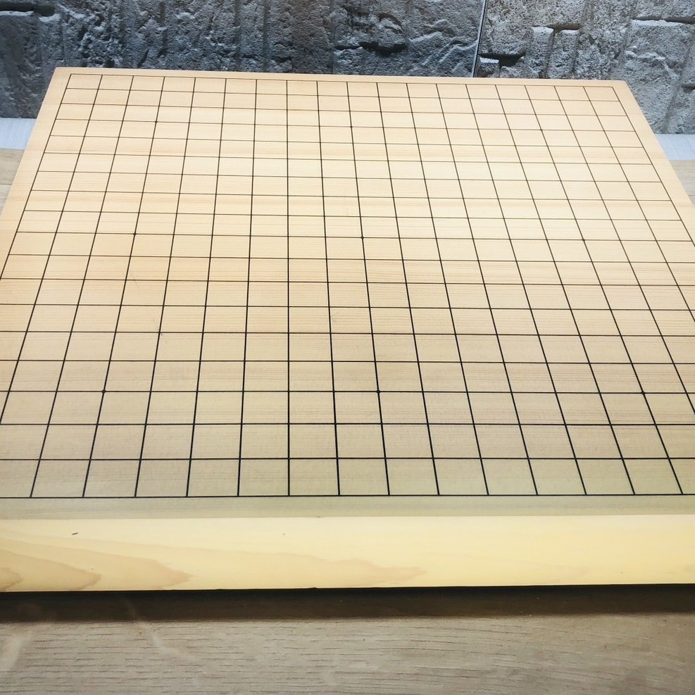 【JP.com】日本中古木製圍棋棋盤卓上碁盤19路盤實木圍棋盤圍棋 