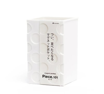 [霜兔小舖]代購 日本製 INOMATA  白色硬盒小 磁吸置物盒 文具收納架 廚房 冰箱 桌面 小物 磁鐵收納盒