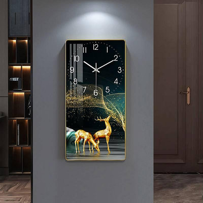 德國輕奢裝飾鐘表掛鐘客廳家用現代簡約時鐘大氣家用時尚掛表畫