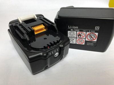 牧田電池 makita BL1860 6.0薄電池 電源顯示鋰電池