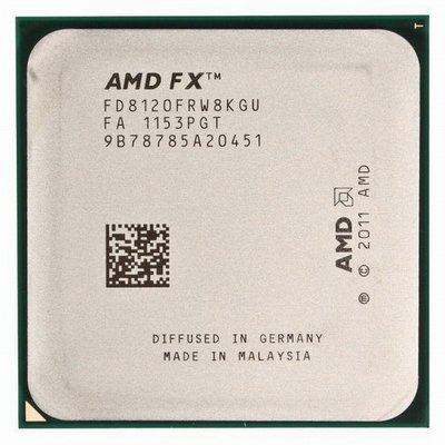 AMD FX-8120 八核心處理器、堆土機125W、L3快取-8MB、時脈3.1GHz ( 散裝、無風扇 )