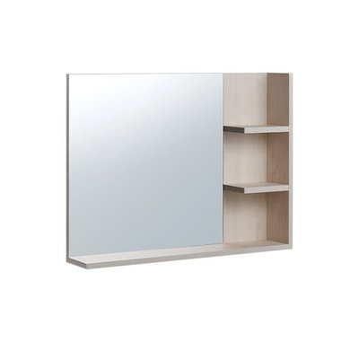 《振勝網》OVO 京典衛浴 78cm 開放式鏡面收納櫃 開放式鏡櫃 HL78 / 冰島白橡
