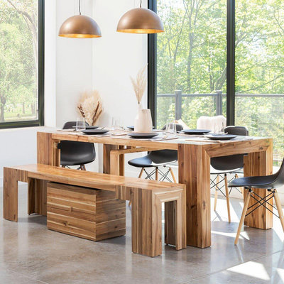 💓好市多代購/可協助售後/貴了退雙倍💓 Transformer Table 可延伸式餐桌椅組 淺咖啡色