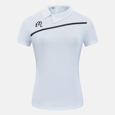 新款推薦 MALBON高爾夫短袖T恤女士夏季舒適運動polo衫服女乾球衣2202-可開發票