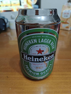 【銓芳家具】Heineken 海尼根 觸感新罐造型杯 陶瓷杯 易開罐造型杯 啤酒杯 茶水杯 白瓷杯 1130415