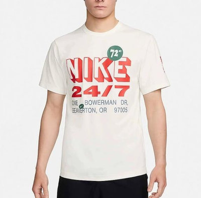 大東全球購~Nike耐吉男子防嗮圓領透氣速幹短袖運動休閒T恤FN3989-133