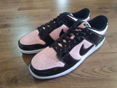 4 黑粉配色漆皮籃球鞋 dunk US12 30cm 全新網路購入非店面購買訂製款