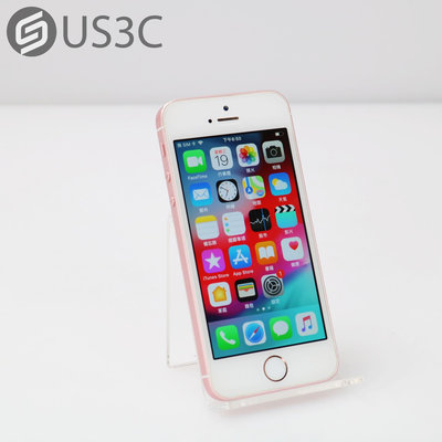 【US3C-桃園春日店】【一元起標】公司貨 Apple iPhone SE 1 32G 玫瑰金 四吋 A9晶片 Touch ID 4G LTE 二手手機