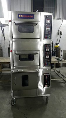 【原豪食品機械】商用烤箱-/雙層烤箱/二層二盤（直入式）專業電烤箱+四層發酵箱(台灣製造)