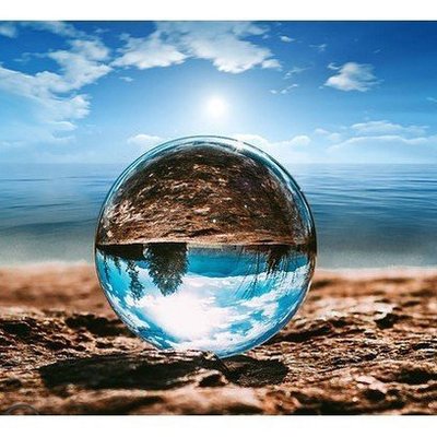 透明圓形玻璃人工晶體癒合球2018 限量 透明水晶球 高品質 光球擺件魔術鎮宅風水轉運招財燈裝飾攝影玻璃球D22636-