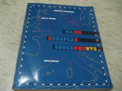 MAJOR EUROPEAN GOVERNMENTS（第9版）--1995年出版/ISBN：0534222129