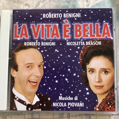 愛樂熊貓1997EMI台首版(片新)美麗人生電影原聲帶 La Vita E Bella Nicola Piovani配樂