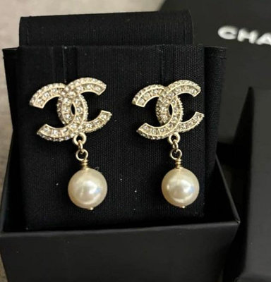 專櫃正品Chanel香奈兒珍珠耳環
